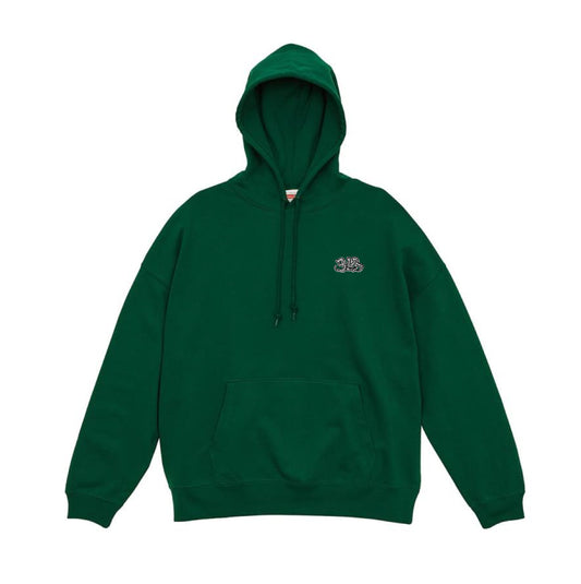 3LA Logo Embroidery Hoodie (Green)