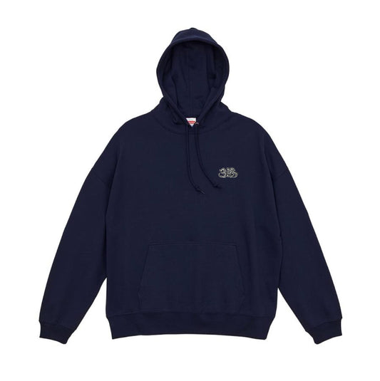 3LA Logo Embroidery Hoodie (Navy)