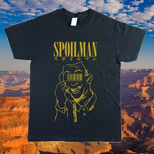 SPOILMAN - "BASTERD OSSAN  in USA " (T-Shirt :Black x Gold)