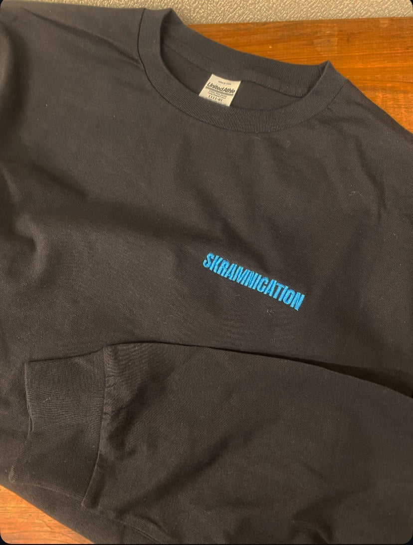 3LA - "skramnication" (Long sleeve Shirt: Black)